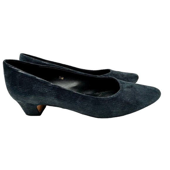 Vaneli‎ Heels Shoes Womens 10 Narrow Navy Closed Toe Small Heel - Picture 5 of 9